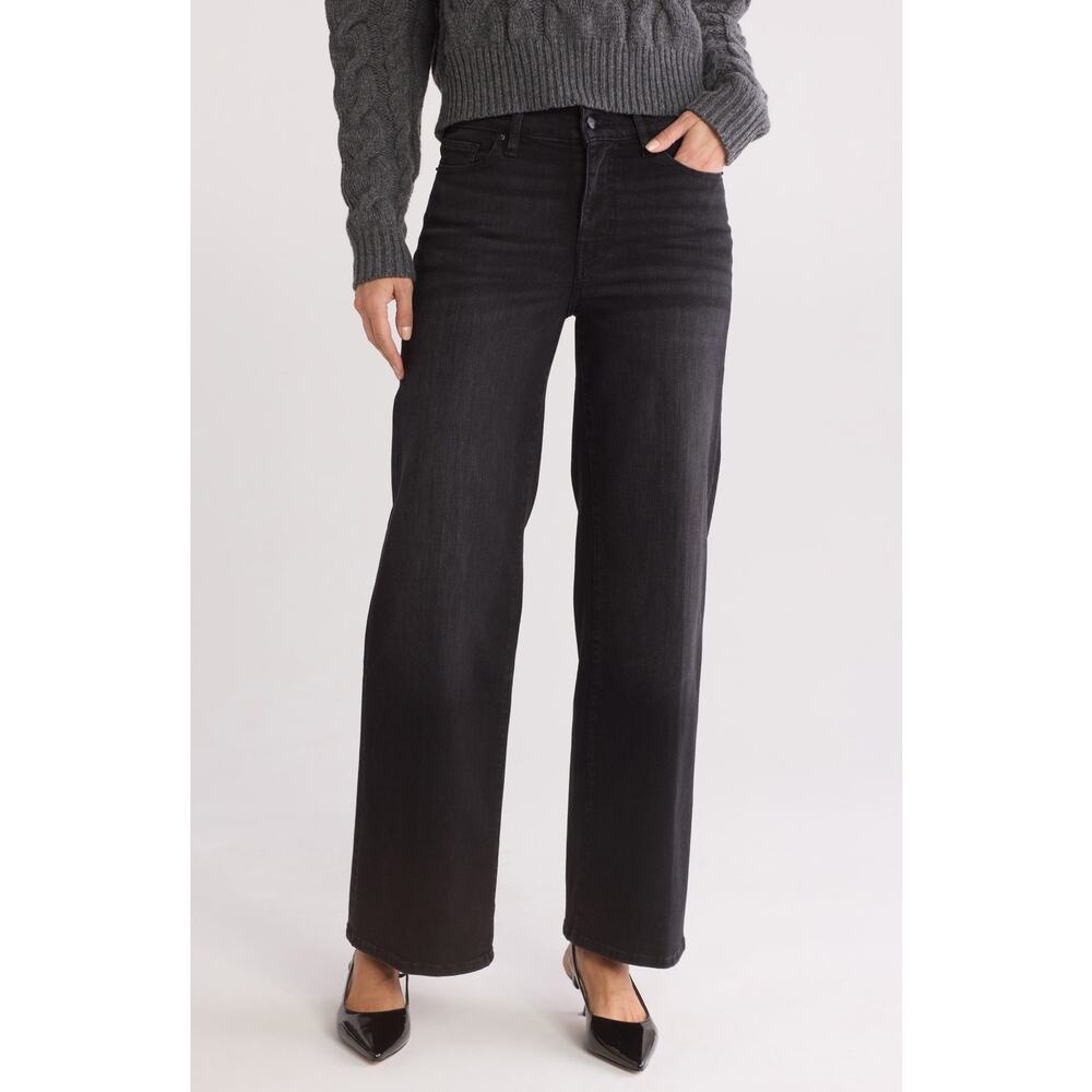 FRAME Le Slim Palazzo Wide Leg Cotton Jeans - 26 - Picture 1 of 6